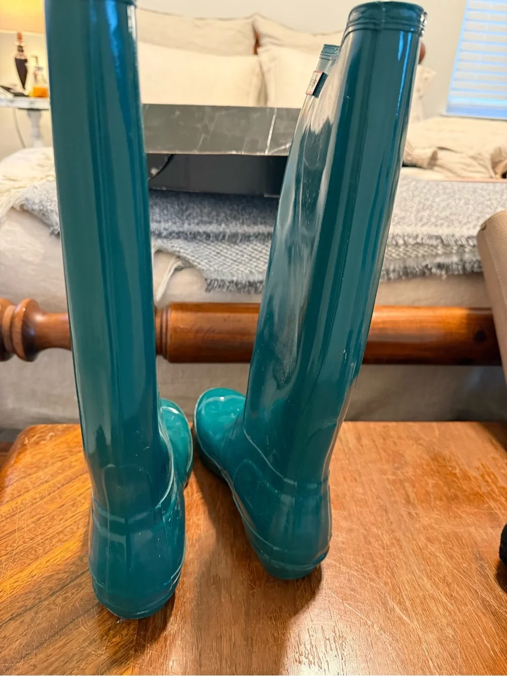 Teal Green Hunter Rain Boots